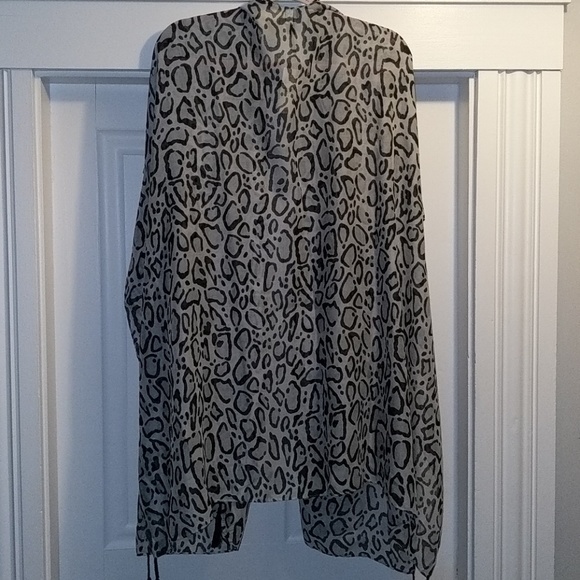 Lane Bryant Animal Print Leopard Cover Up NWT - Picture 5 of 5